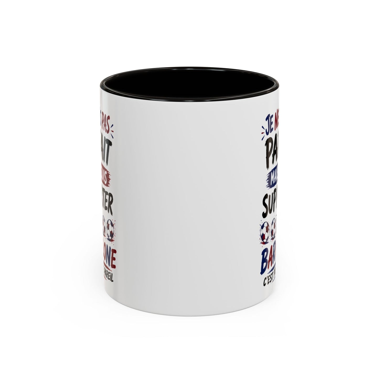 Tasse Je Ne Suis Pas Parfait Mais Je Suis Supporter de Barcelone – Mug Humour Football Supporter – Cadeau Football 325ml