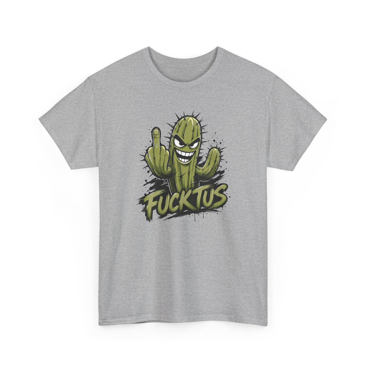 Tee Shirt Humour Homme – Cactus Fucktus Doigt d’Honneur – T-Shirt Drôle Provocateur Cadeau Homme