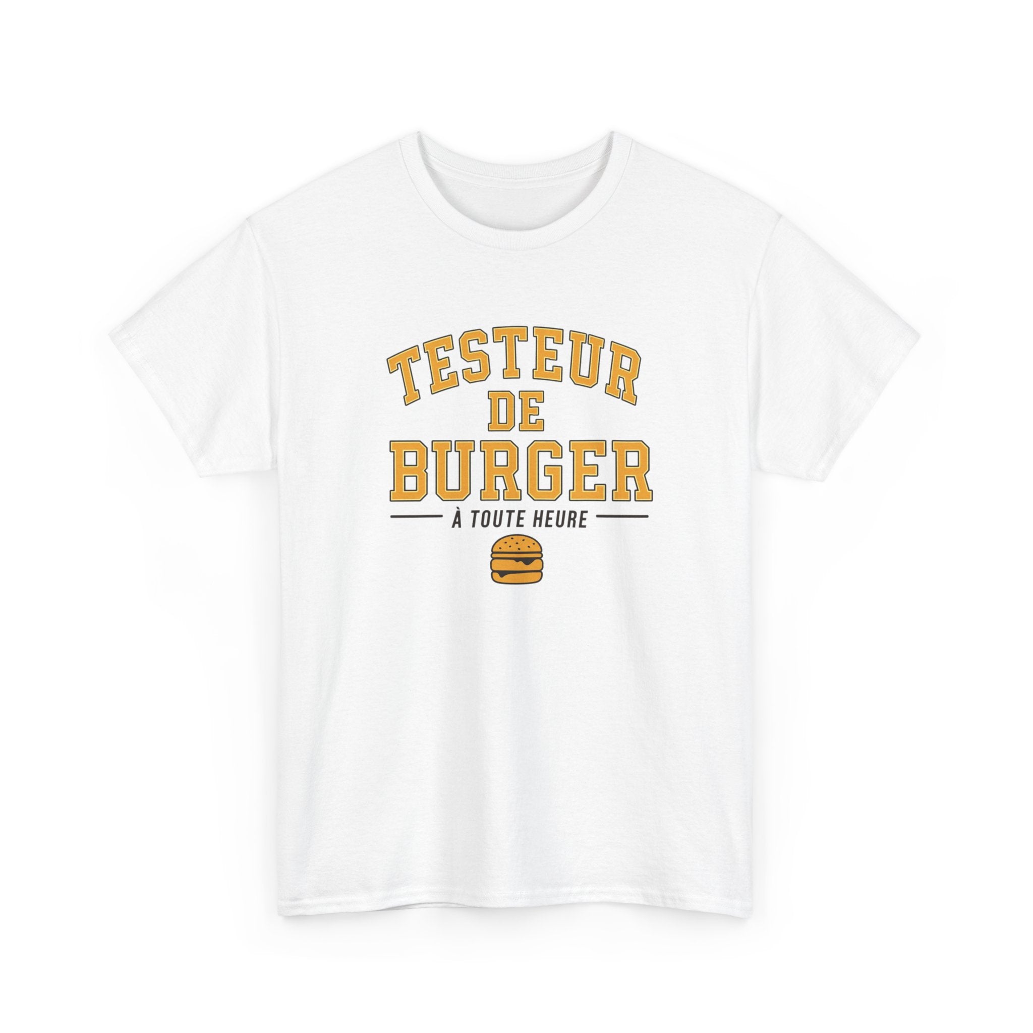T-Shirt Testeur de Burger Humoristique – Tee Shirt Homme Amateur Burger Fast Food Idée Cadeau Gourmand Street Food