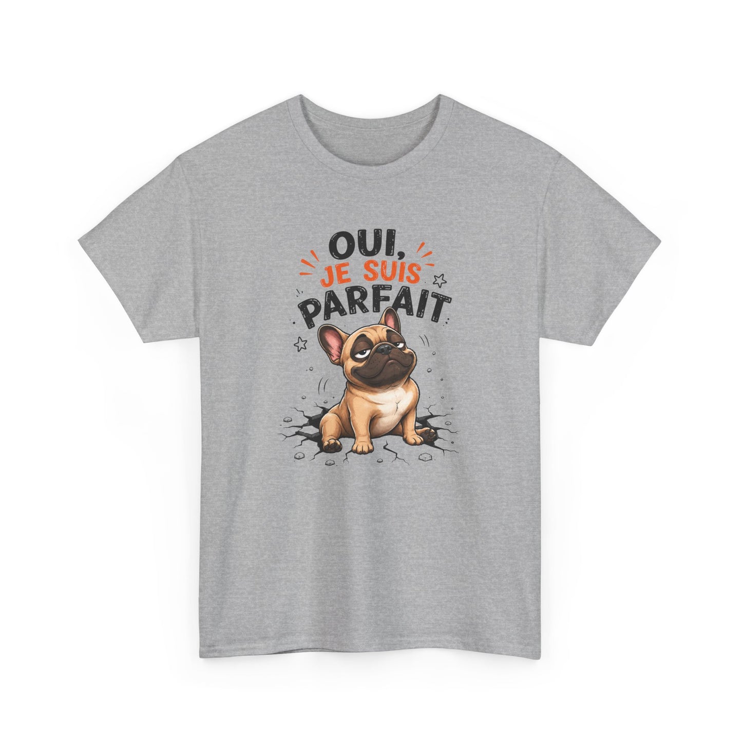 Tee-Shirt Homme Humour Chien Bouledogue Français – Idée Cadeau Drôle Original Homme – Vêtement Humoristique Amoureux des Chiens Anniversaire