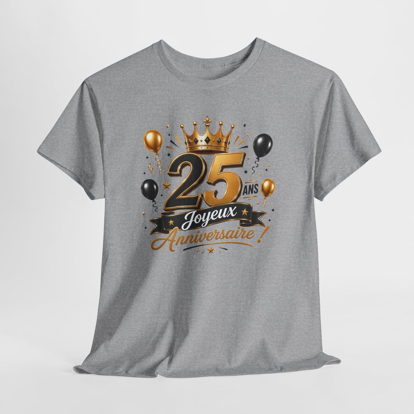 Tee Shirt Anniversaire 25 Ans Homme et Femme Joyeux Anniversaire Cadeau 25 Ans Idée Cadeau Adulte