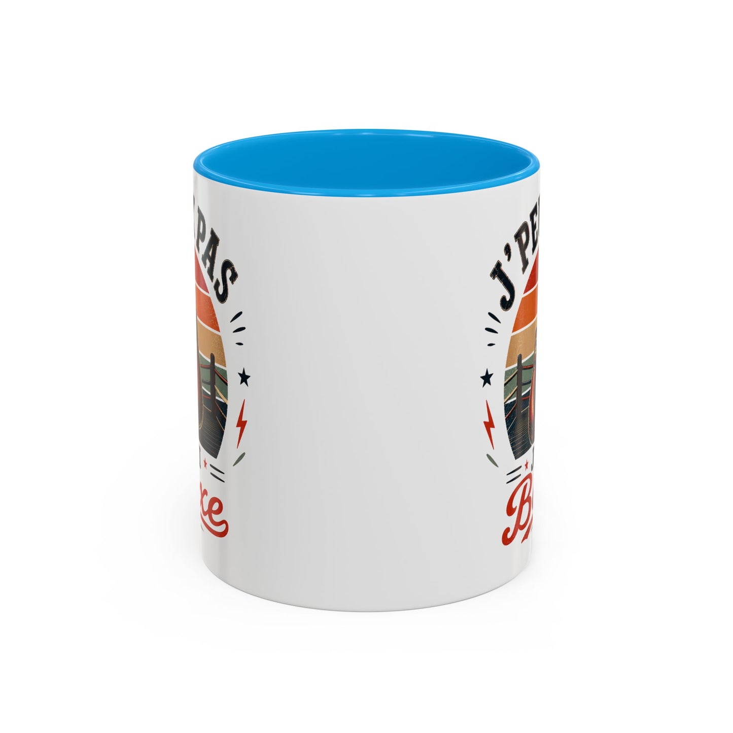 Tasse J’Peux Pas J’Ai Boxe – Mug Boxe Vintage Humoristique – Cadeau Boxeur Homme Femme 325ml