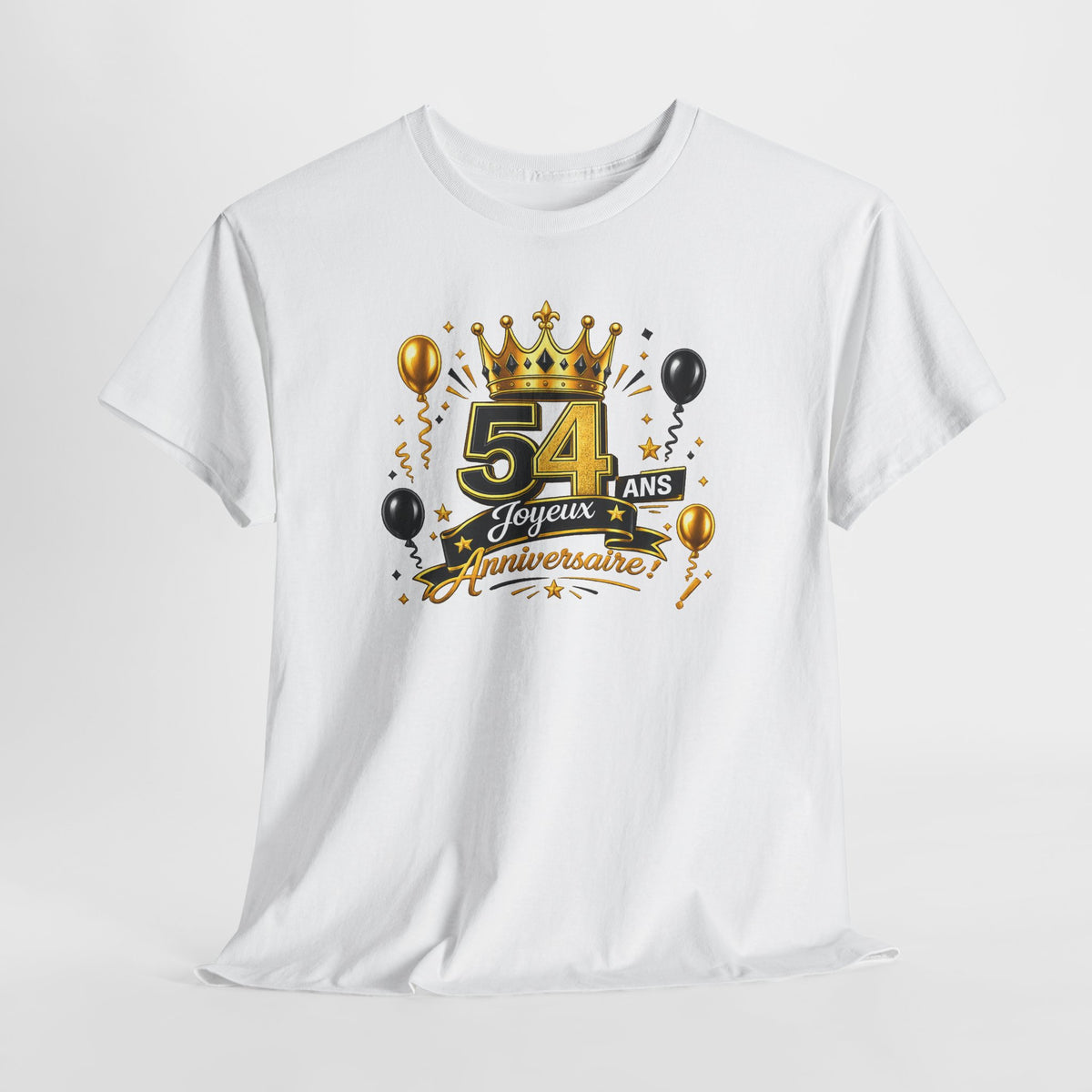 Tee Shirt Anniversaire 54 Ans Homme et Femme – Joyeux Anniversaire – Cadeau 54 Ans