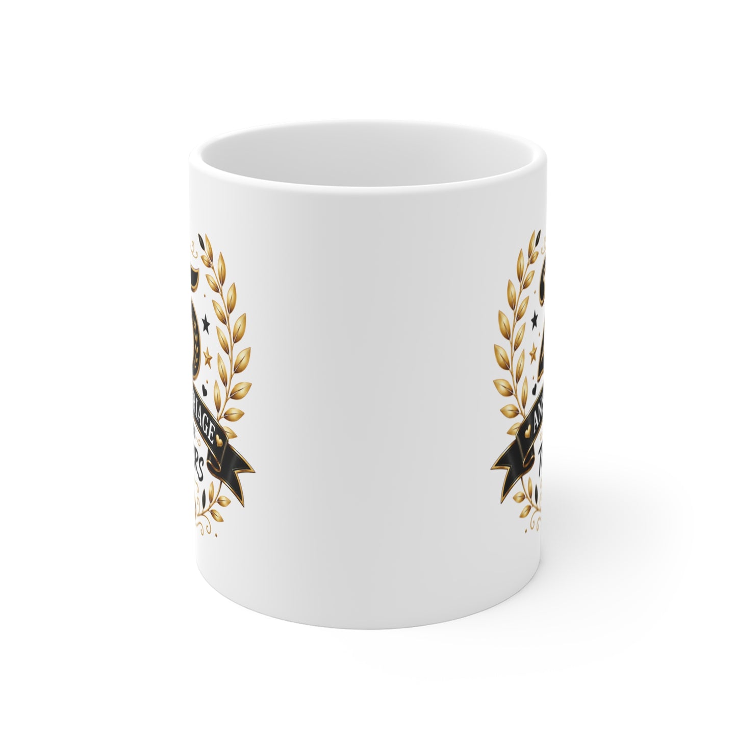 Mug 25 Ans de Mariage et Je Suis Toujours en Vie – Tasse Humoristique Anniversaire de Mariage – Idée Cadeau Couple Noces d’Argent