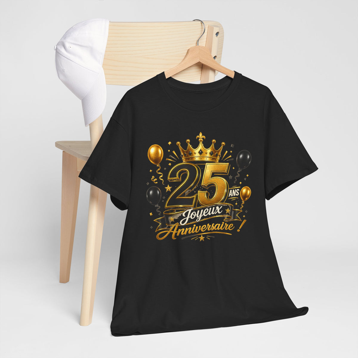Tee Shirt Anniversaire 25 Ans Homme et Femme Joyeux Anniversaire Cadeau 25 Ans Idée Cadeau Adulte