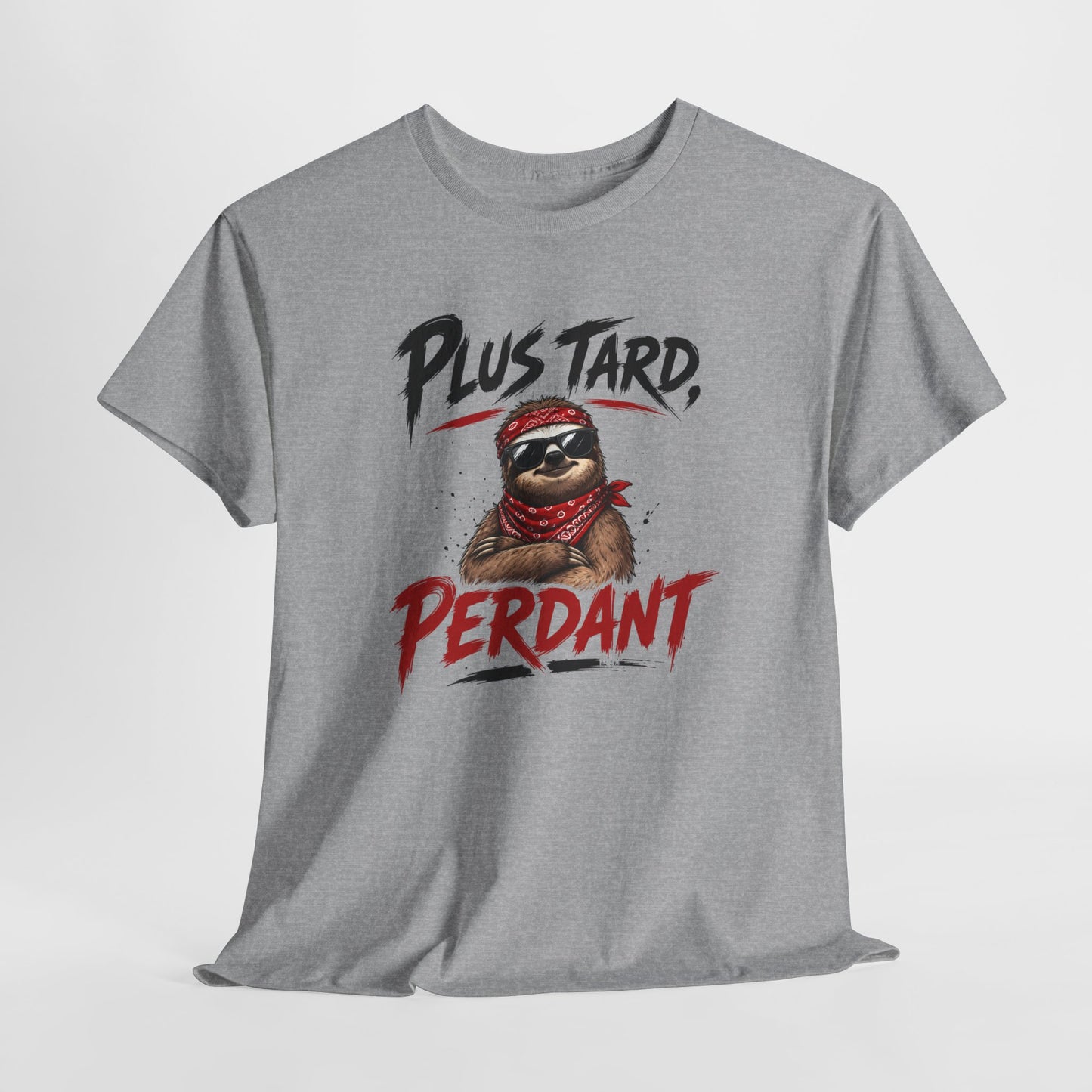 Tee-Shirt Homme Femme Plus Tard, Perdant – Paresseux Cool Humoristique – Cadeau Humour Adulte