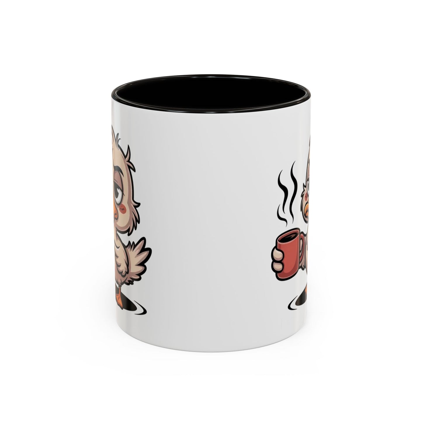 Tasse Canard Café Fatigue 325ml – Mug Céramique Humour Réveil Matin Cadeau Original
