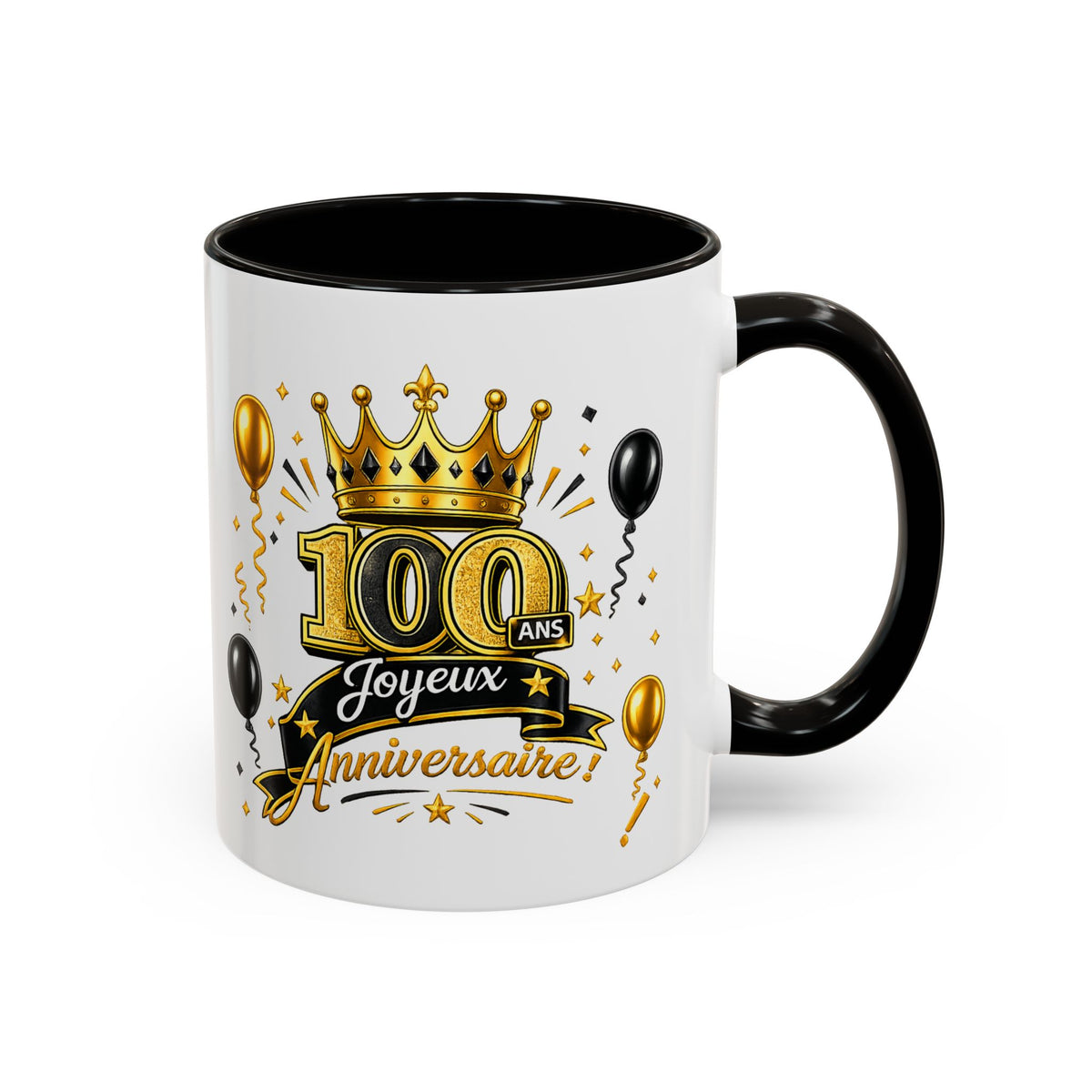 Mug Joyeux 100 Ans – Tasse Anniversaire 100 Ans – Cadeau Original pour Femme Homme – Idée Cadeau 100e Anniversaire