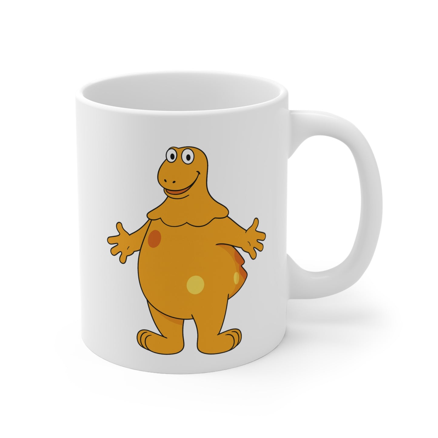Mug Casimir 325ml – Tasse Céramique Personnage Orange – Compatible Lave-Vaisselle et Micro-Ondes – Cadeau Nostalgie Télé