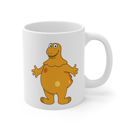 Mug Casimir 325ml – Tasse Céramique Personnage Orange – Compatible Lave-Vaisselle et Micro-Ondes – Cadeau Nostalgie Télé