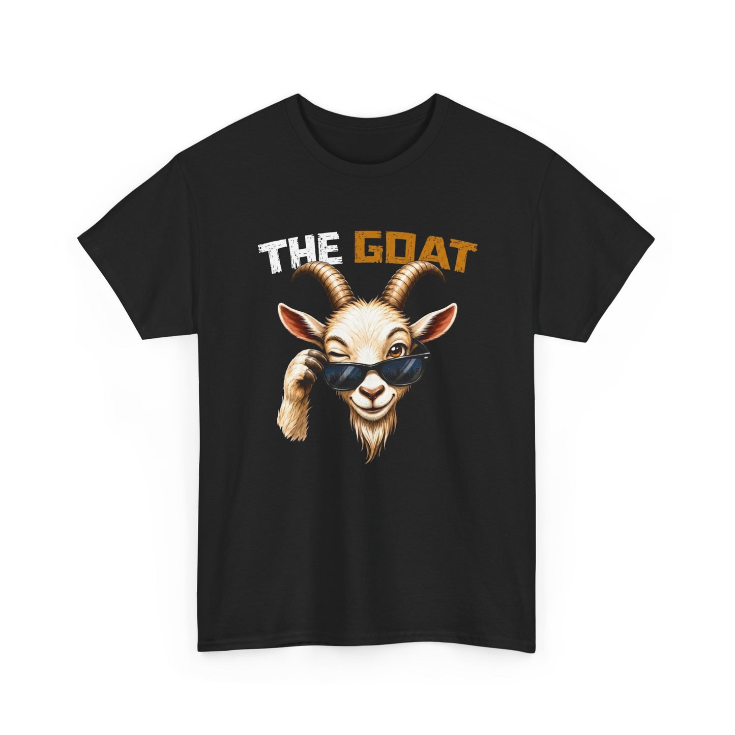 Tee Shirt The Goat Chèvre Cool – T-Shirt Humour Animal avec Lunettes – Cadeau Homme Femme Original