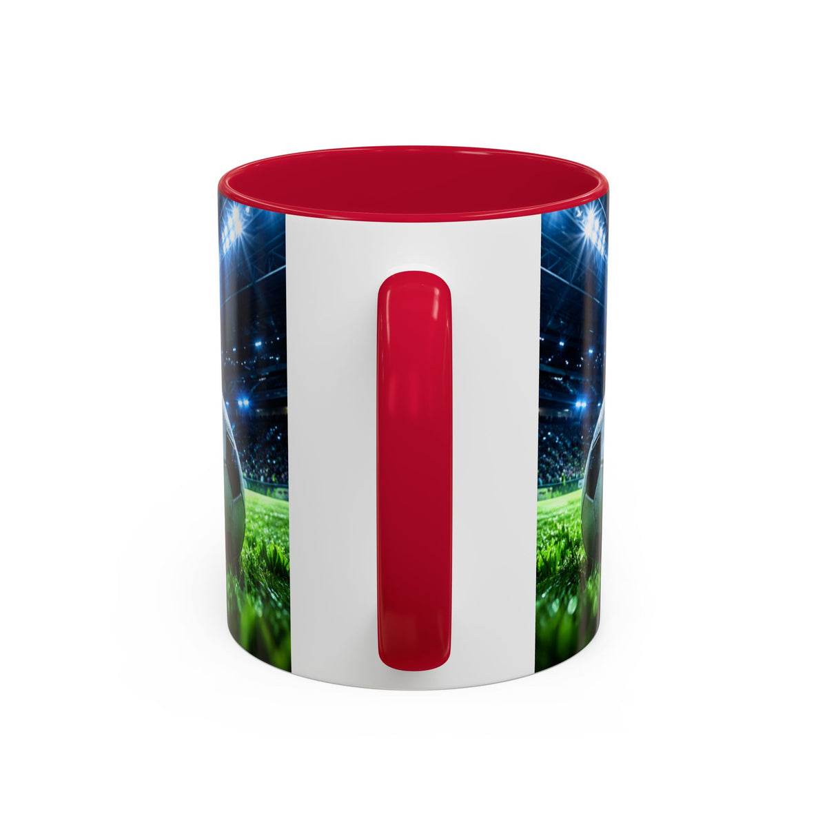 Mug Football Stade Illuminé – Tasse Ballon de Foot et Terrain – Cadeau Original Fan de Football Homme Femme
