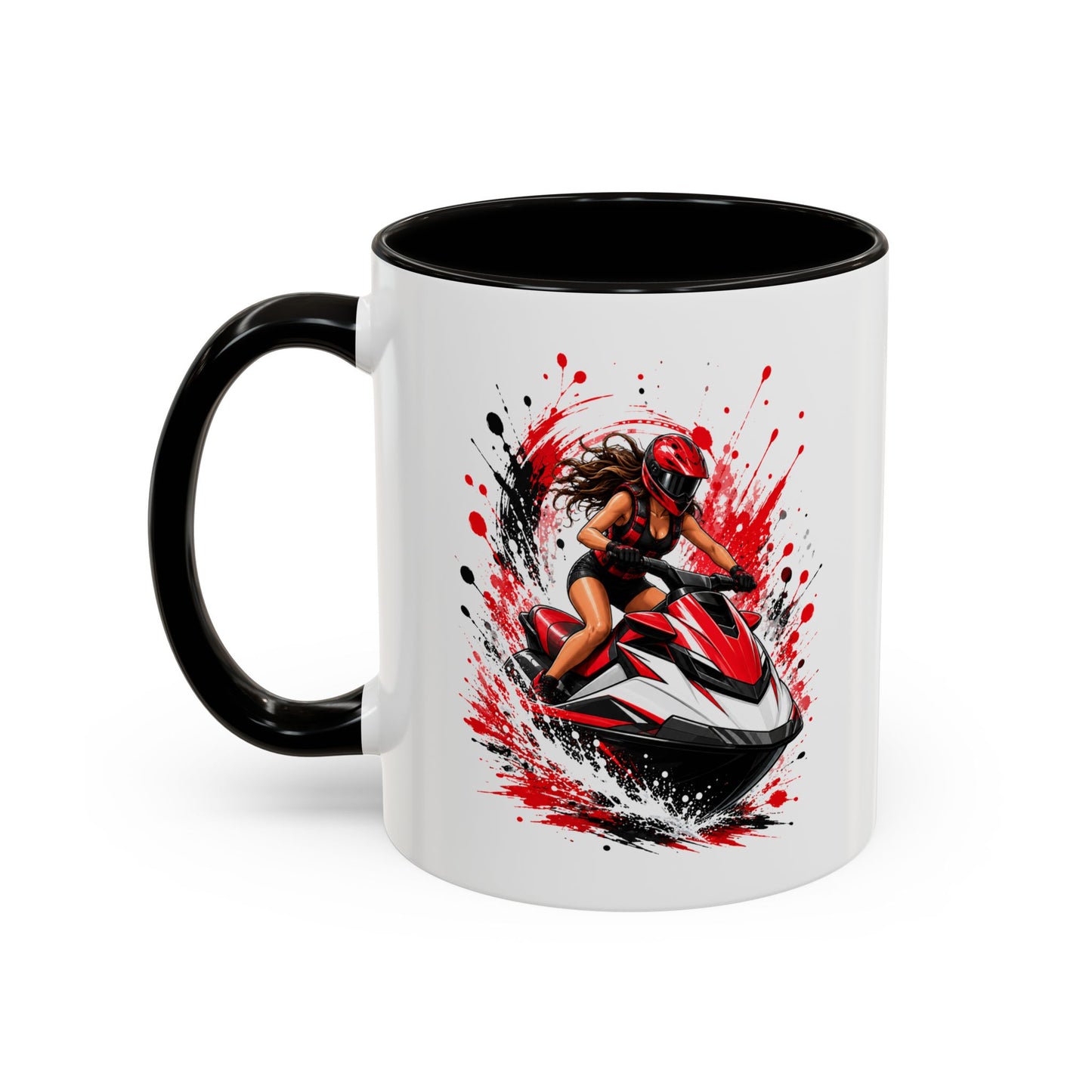 Mug Femme Jet Ski – Tasse Passion Sport Nautique – Cadeau Original Femme – Amatrice de Jet Ski et Sensations Fortes