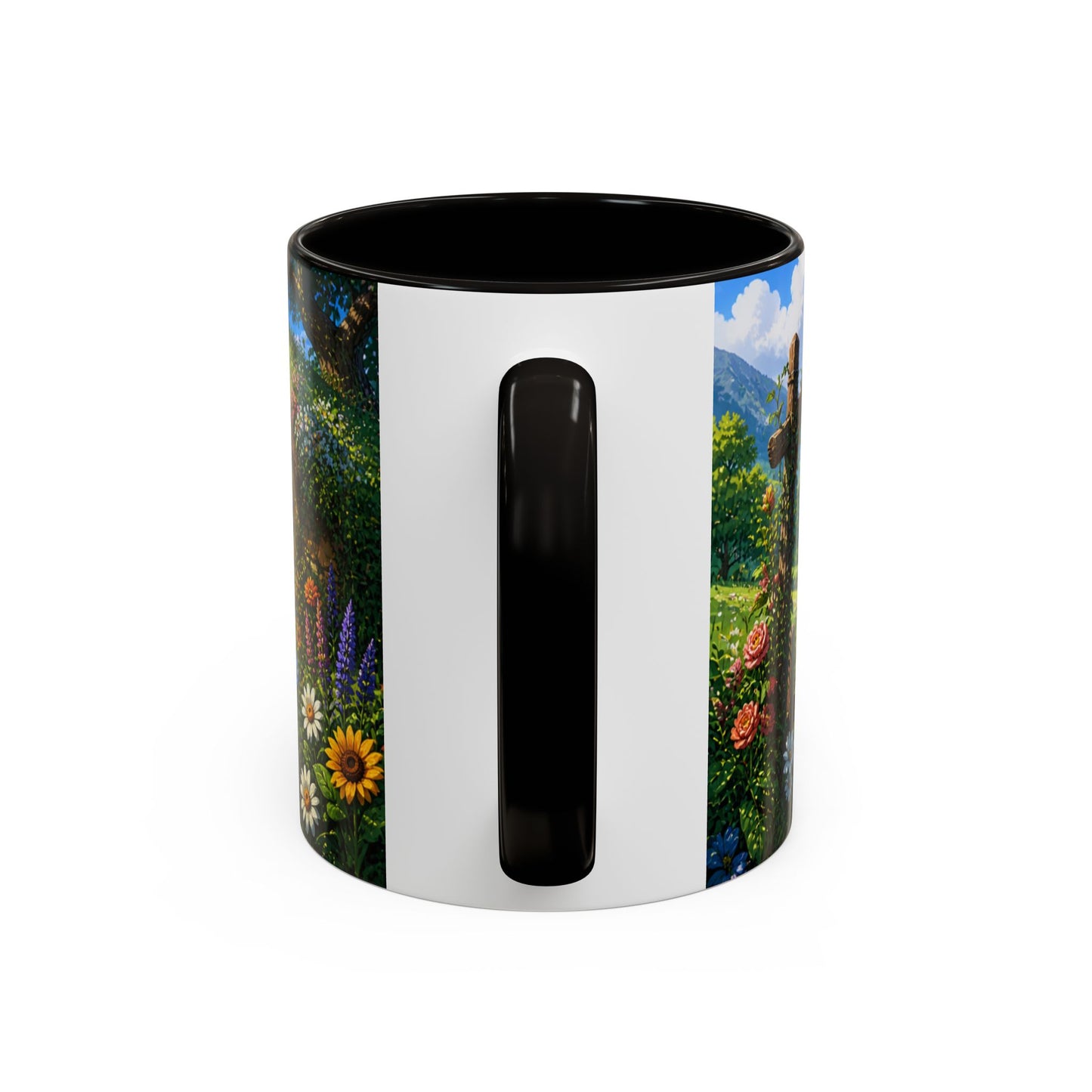 Tasse Maison Hobbit – Mug Cottage Fantastique avec Jardin Fleuri et Paysage Nature – Ambiance Fantasy 325ml