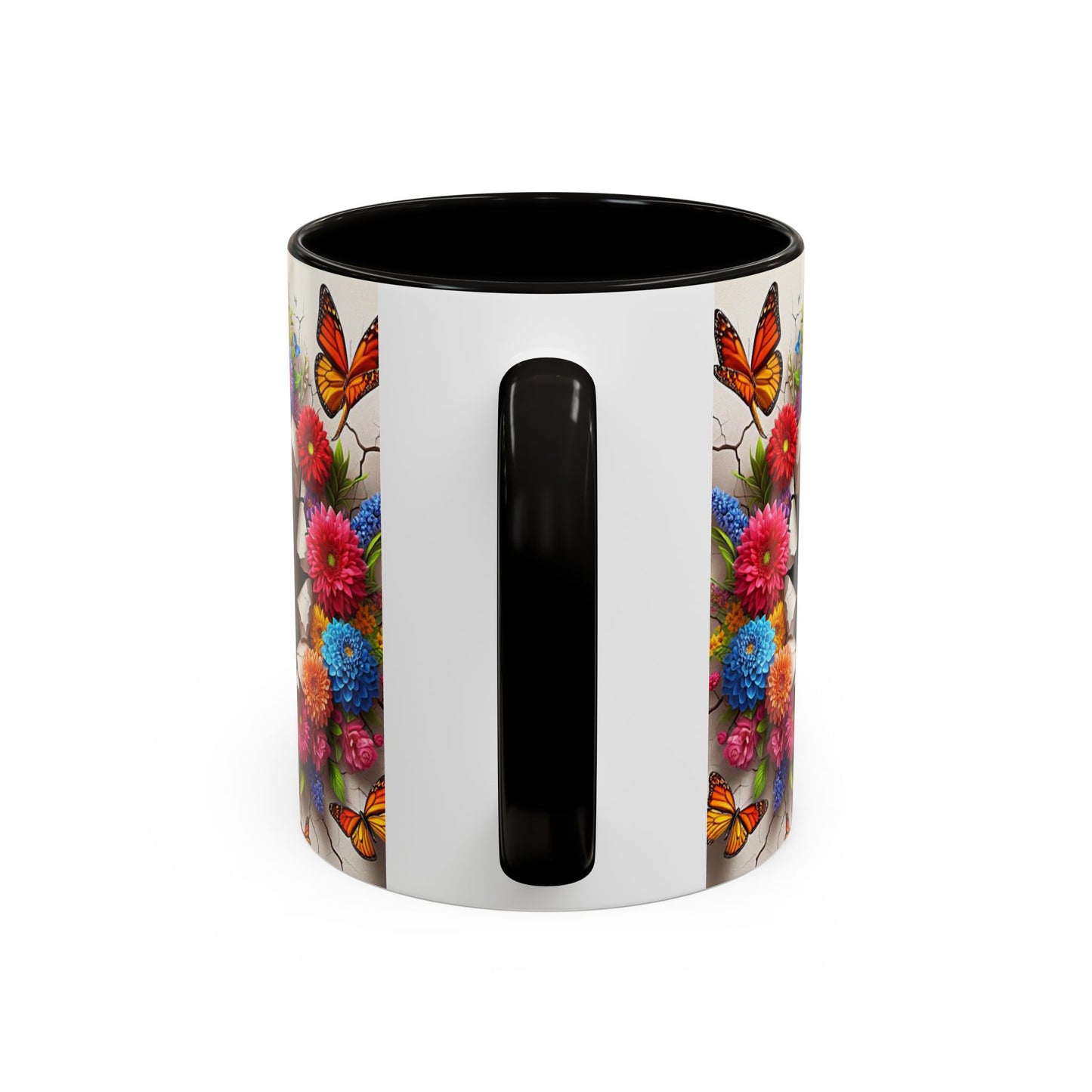 Mug Boxer Kawaii – Tasse Chiot Boxer avec Fleurs Colorées et Papillons – Cadeau Amoureux des Chiens 325ml