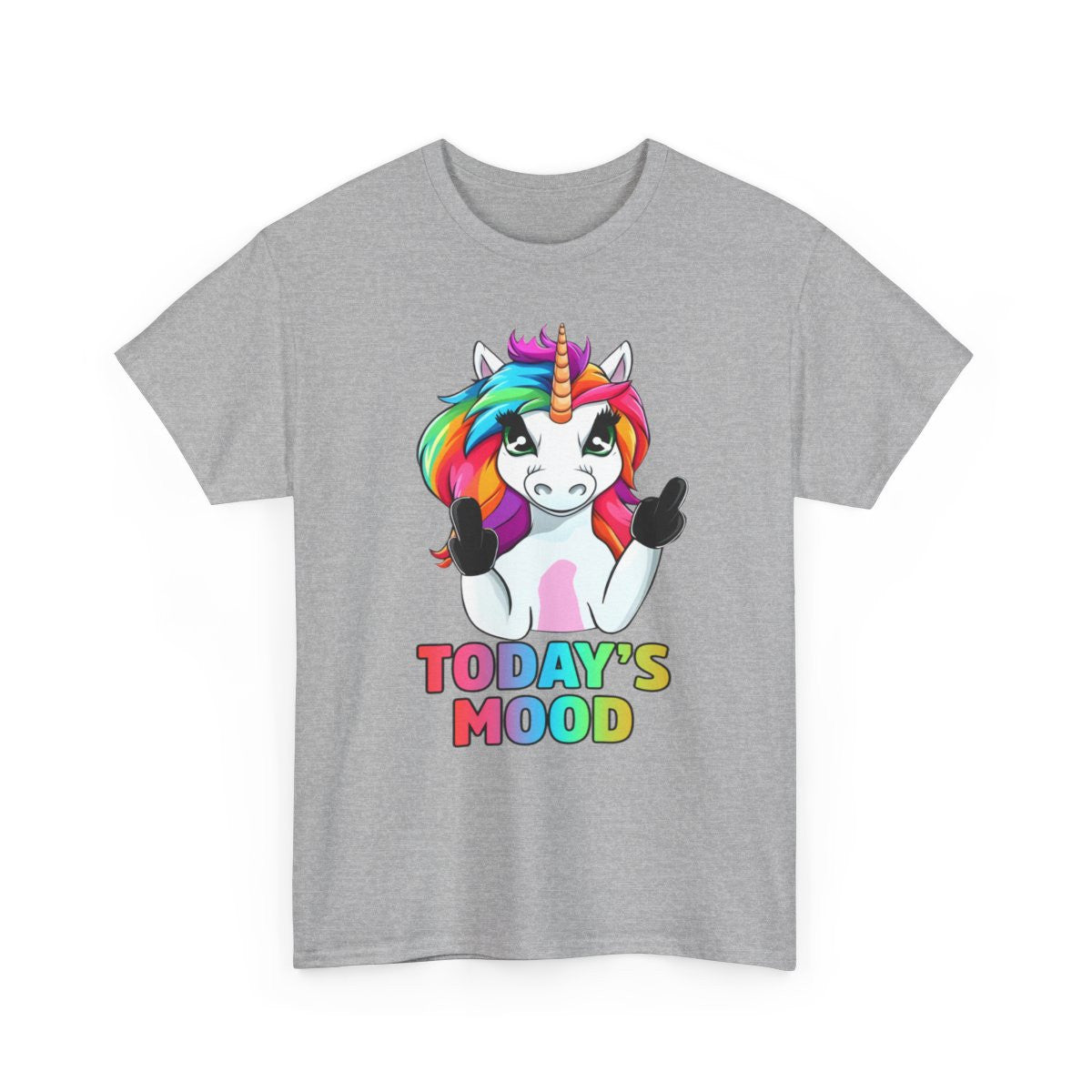 Tee shirt Femme Licorne Today's mood idée cadeau humour drôle amusant