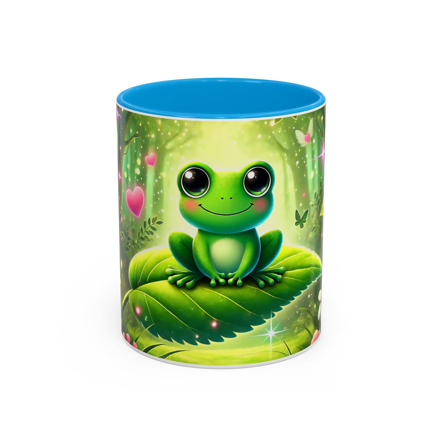 Mug Grenouille Kawaii – Tasse Féérique Forêt Magique et Champignons – Cadeau Cute Femme Enfant 325ml