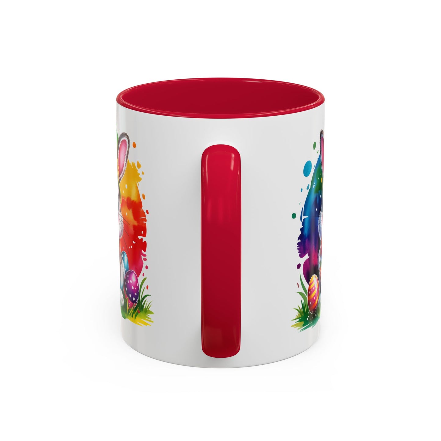 Mug Lapin de Pâques – Tasse Œufs Colorés Kawaii – Cadeau Printemps et Pâques – Céramique 325ml