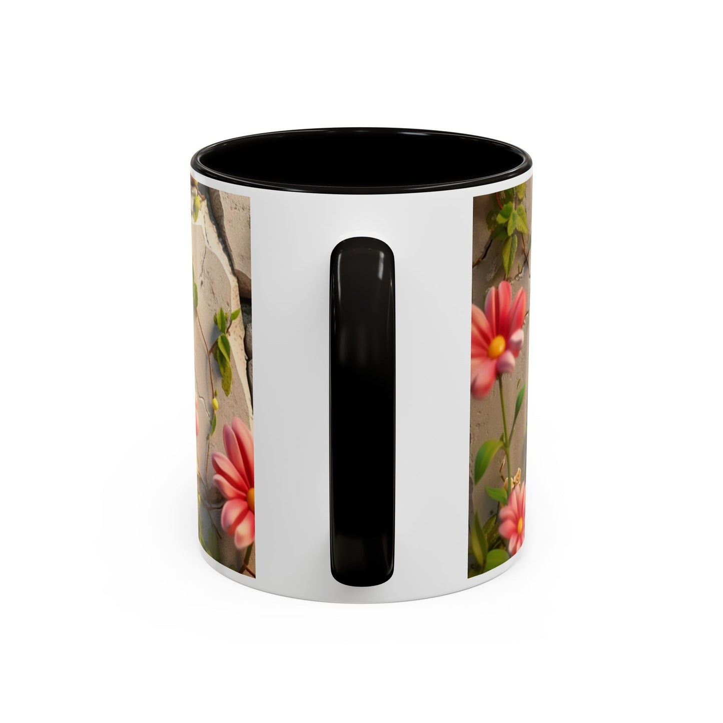 Mug Vache Kawaii – Tasse Vache Mignonne Cartoon avec Fleurs – Cadeau Animaux Ferme Cute 325ml