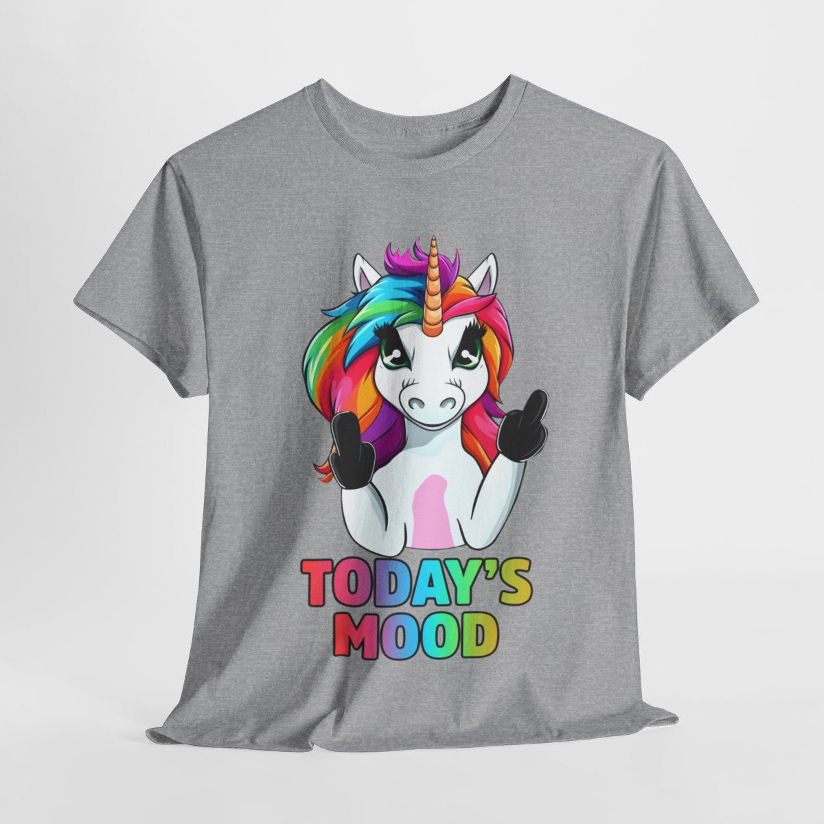 Tee shirt Femme Licorne Today's mood idée cadeau humour drôle amusant
