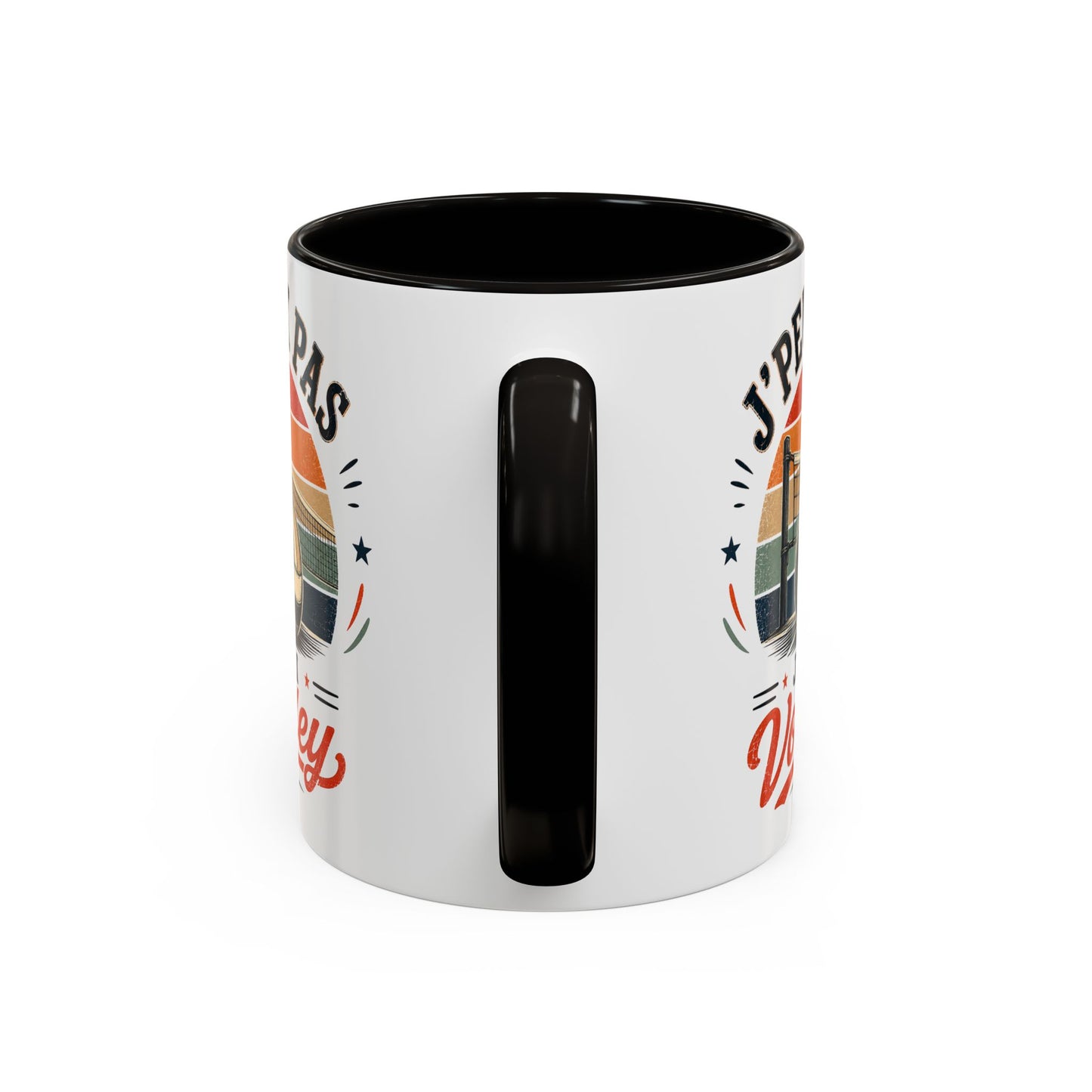 Tasse J’Peux Pas J’Ai Volley – Mug Volley Vintage Humoristique – Cadeau Joueur Homme Femme 325ml