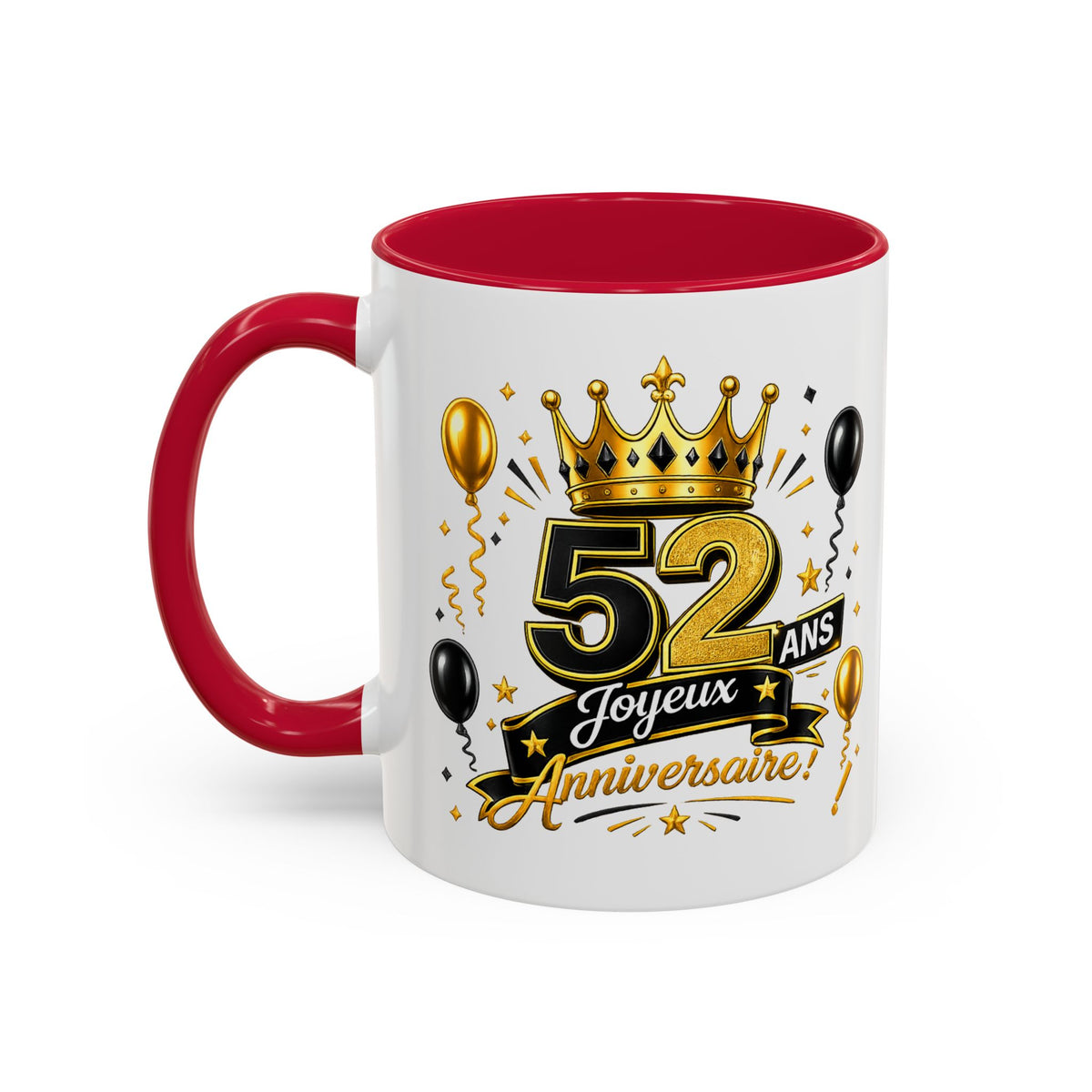 Mug Joyeux 52 Ans – Tasse Anniversaire 52 Ans – Cadeau Original pour Femme Homme – Idée Cadeau 52e Anniversaire