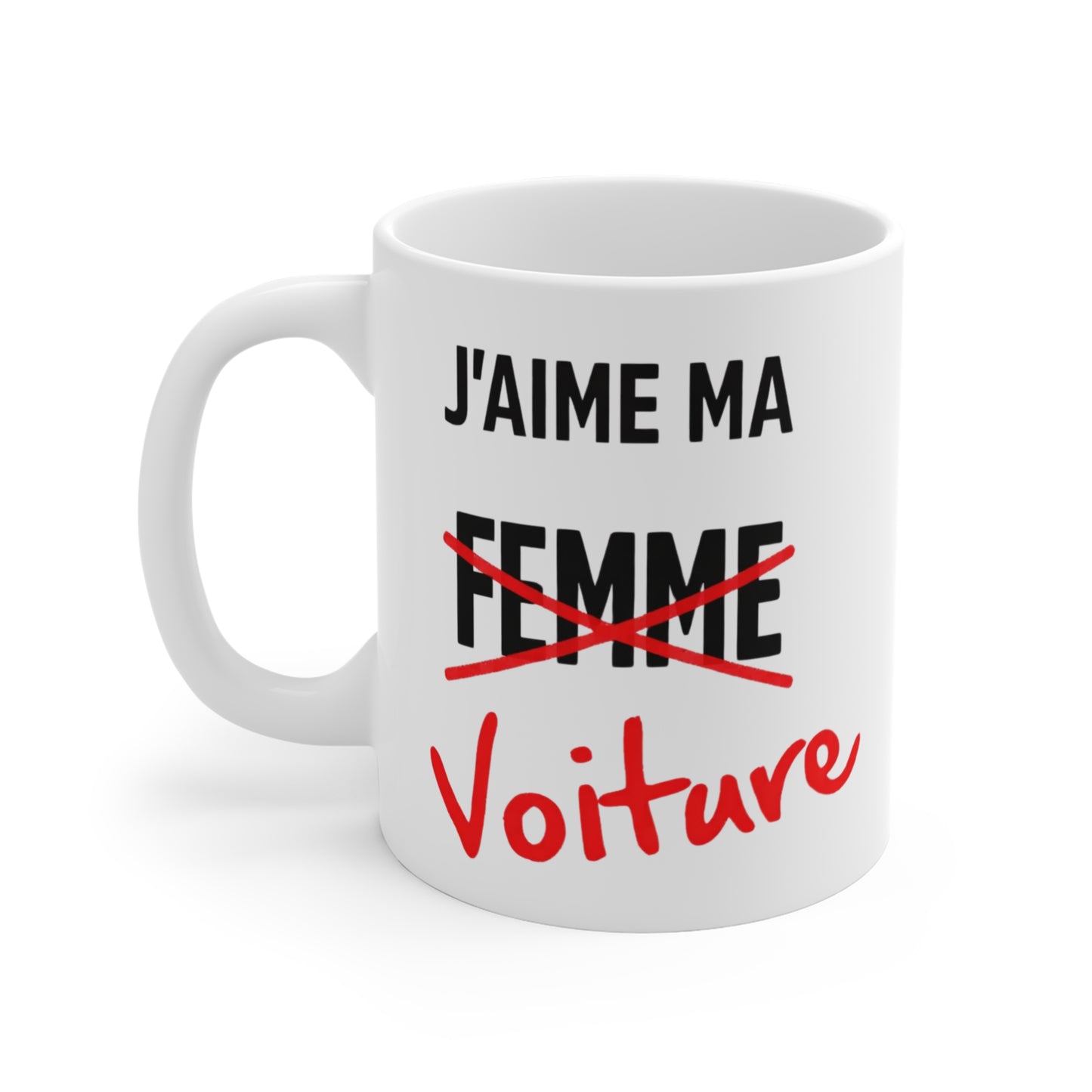 Tasse J’aime Ma Voiture – Mug Humoristique Passion Automobile – Cadeau Conducteur Fan de Voitures 325ml