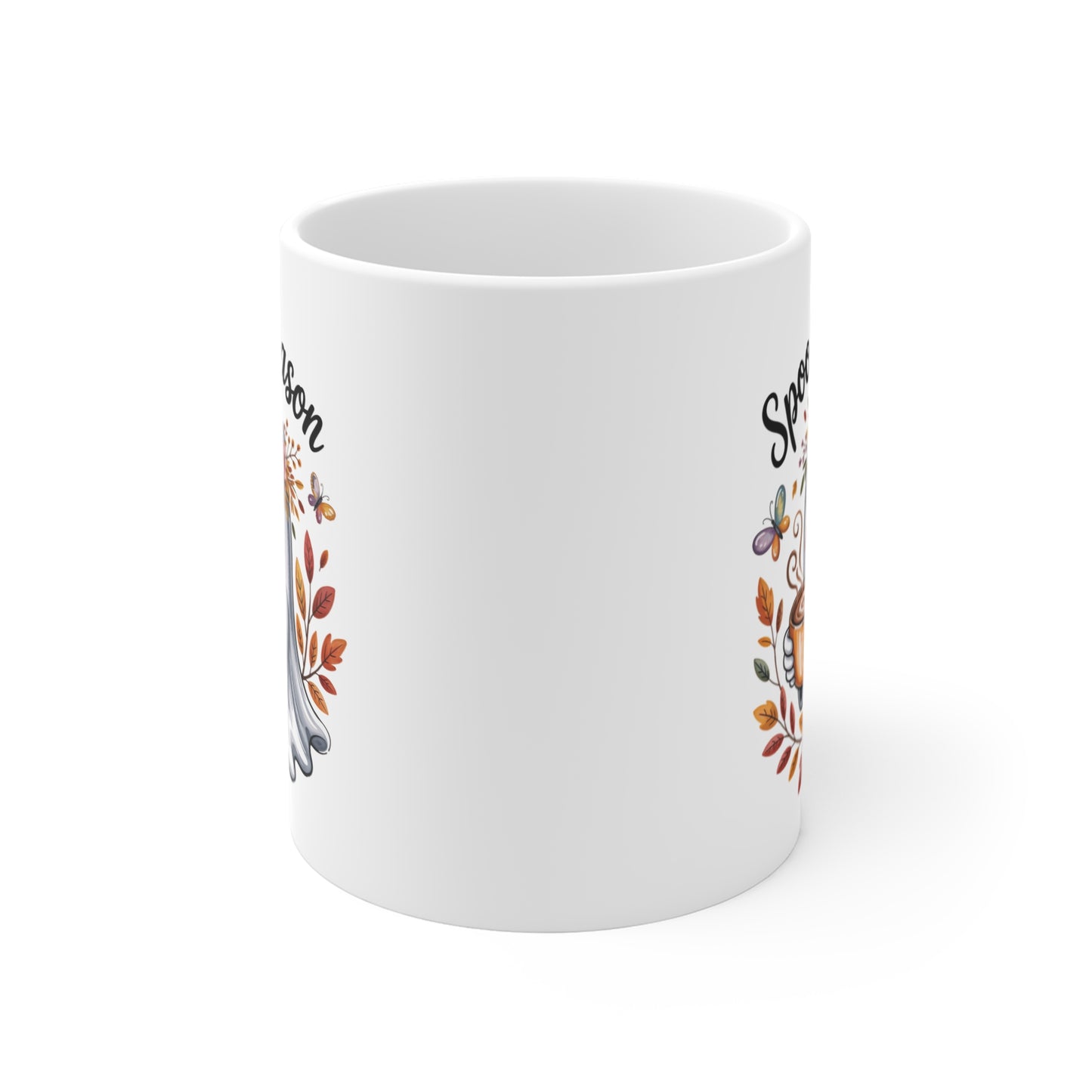 Tasse Spooky Season – Mug Fantôme Mignon Automne Halloween – Cadeau Original 325ml