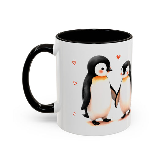Tasse Tu Es Mon Pingouin – Mug Couple Amoureux Pingouins – Cadeau Saint-Valentin Homme Femme 325ml