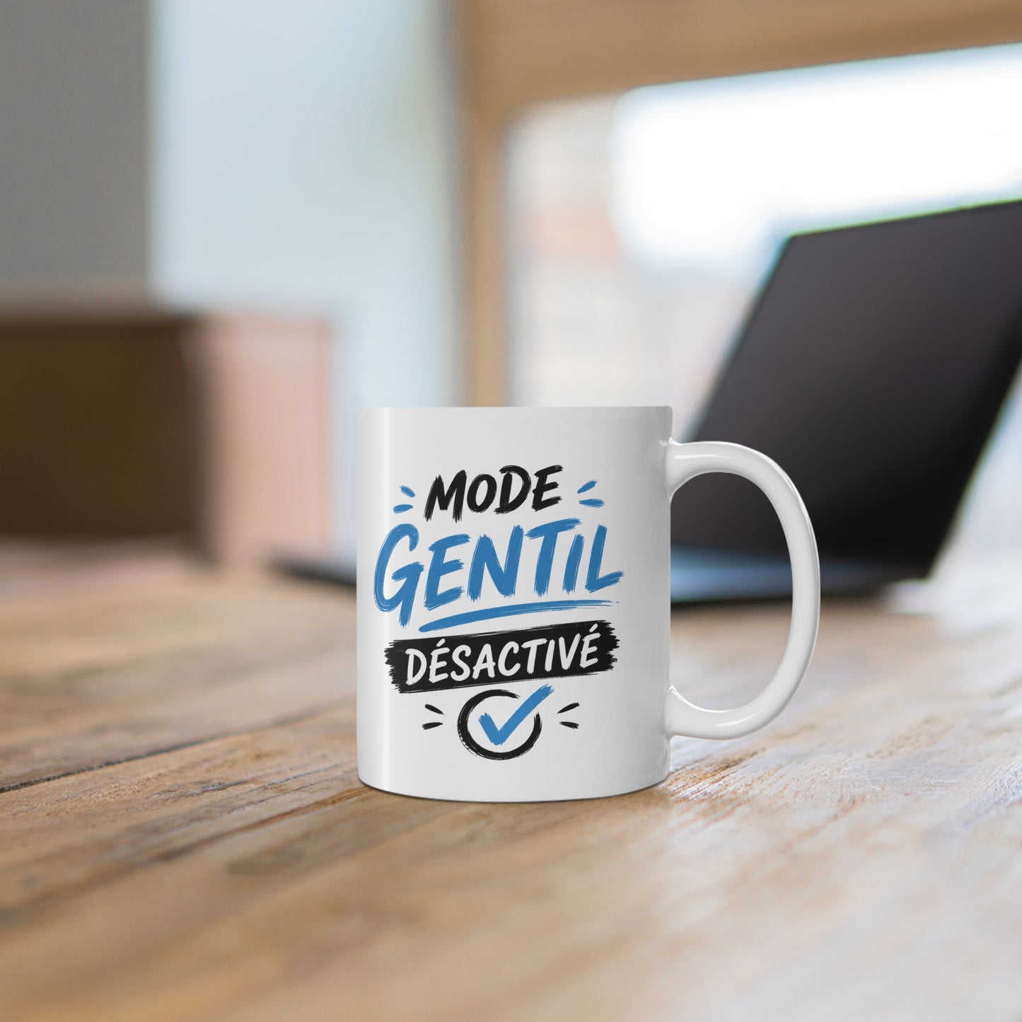 Mug Mode Gentil Désactivé – Tasse Homme Humour – Cadeau Original Homme Caractère – Idée Cadeau Drôle