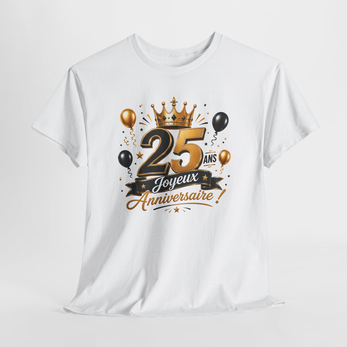 Tee Shirt Anniversaire 25 Ans Homme et Femme Joyeux Anniversaire Cadeau 25 Ans Idée Cadeau Adulte