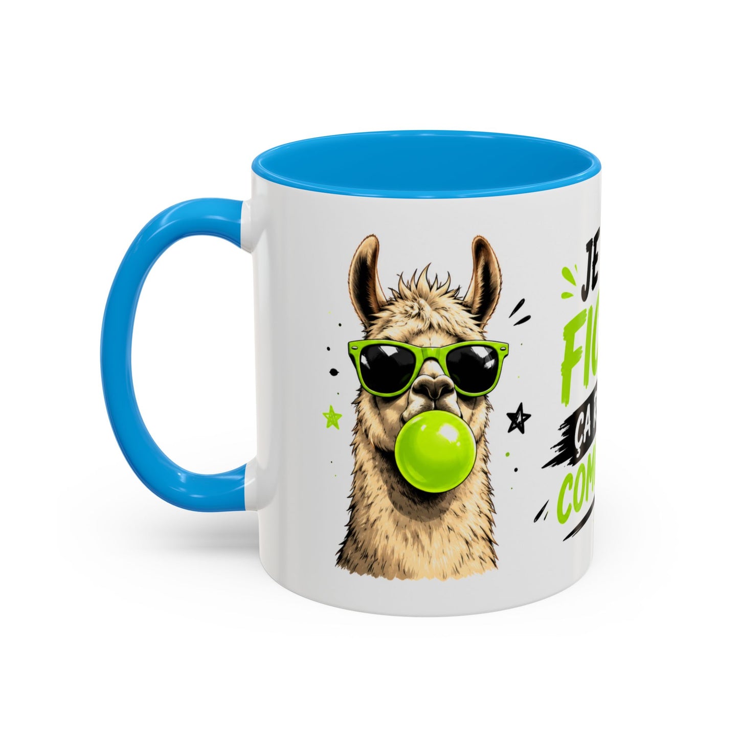 Tasse Je M’En Fiche Ça Restera Comme Ça – Mug Lama Humour Homme Femme – Cadeau Drôle 325ml