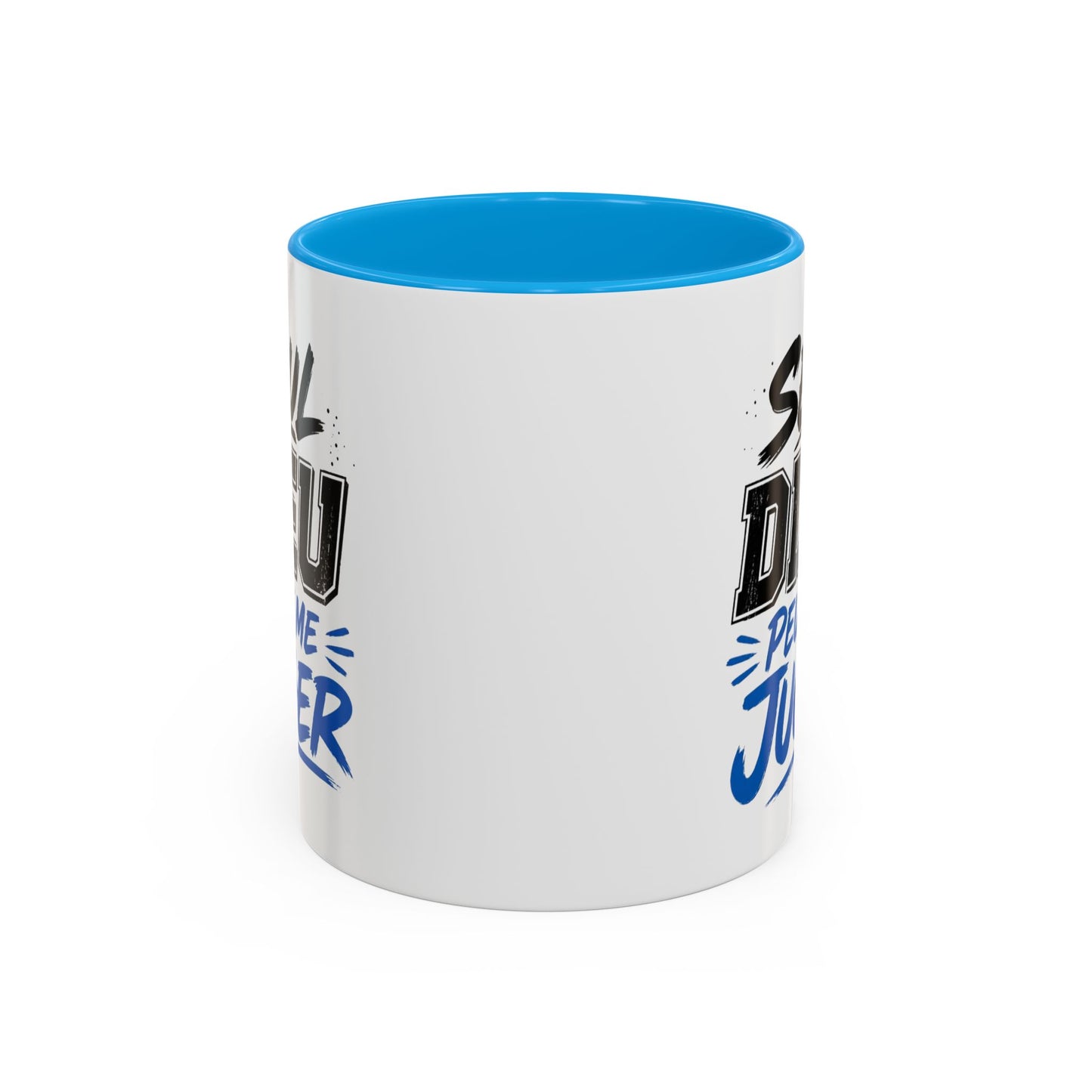 Mug Citation Seul Dieu Peut Me Juger – Tasse Humour et Caractère – Cadeau Original Fun Céramique 325ml Noir Bleu