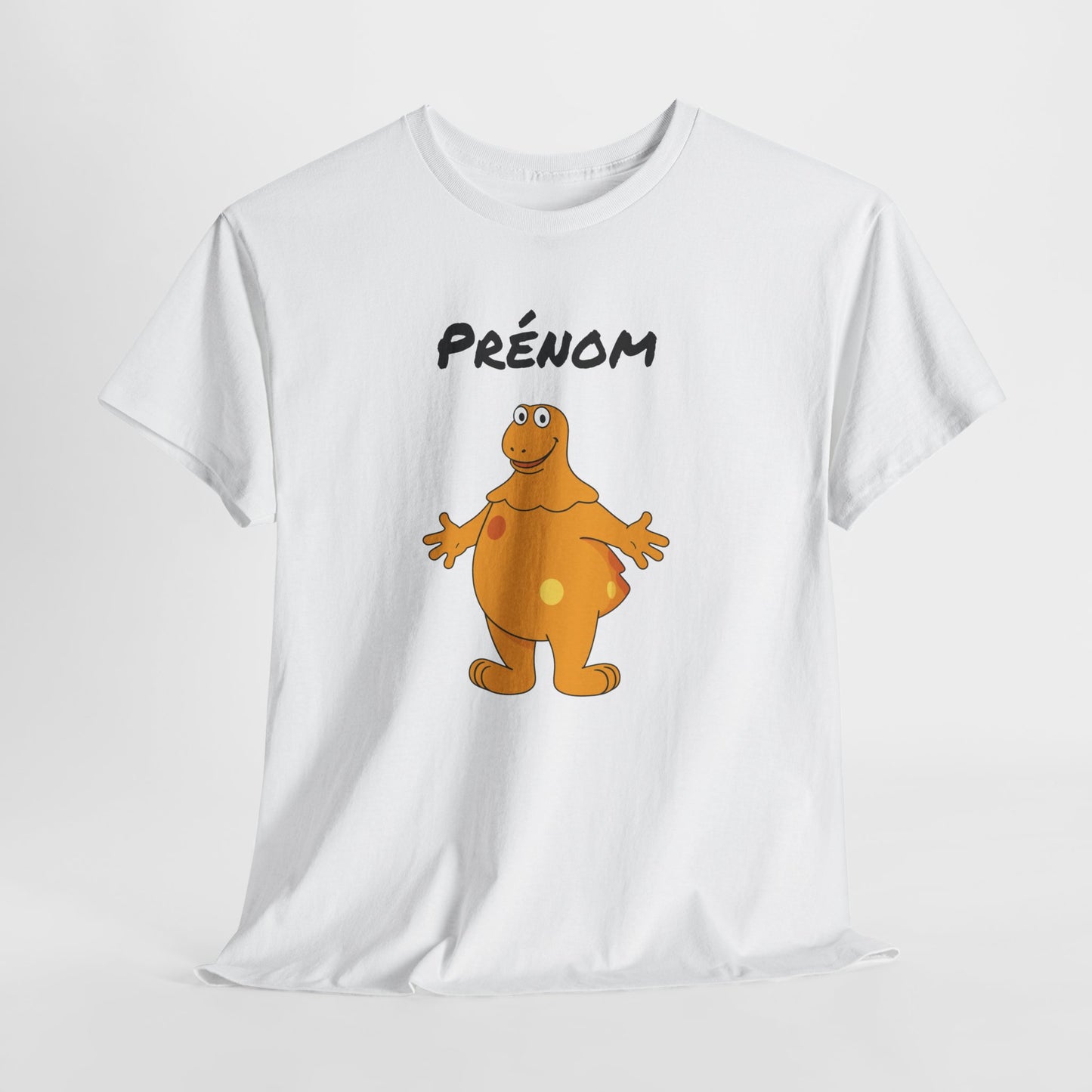 T-Shirt Casimir Personnalisé avec Prénom – Design Cartoon Vintage Nostalgie – Tee Shirt Adulte Fun