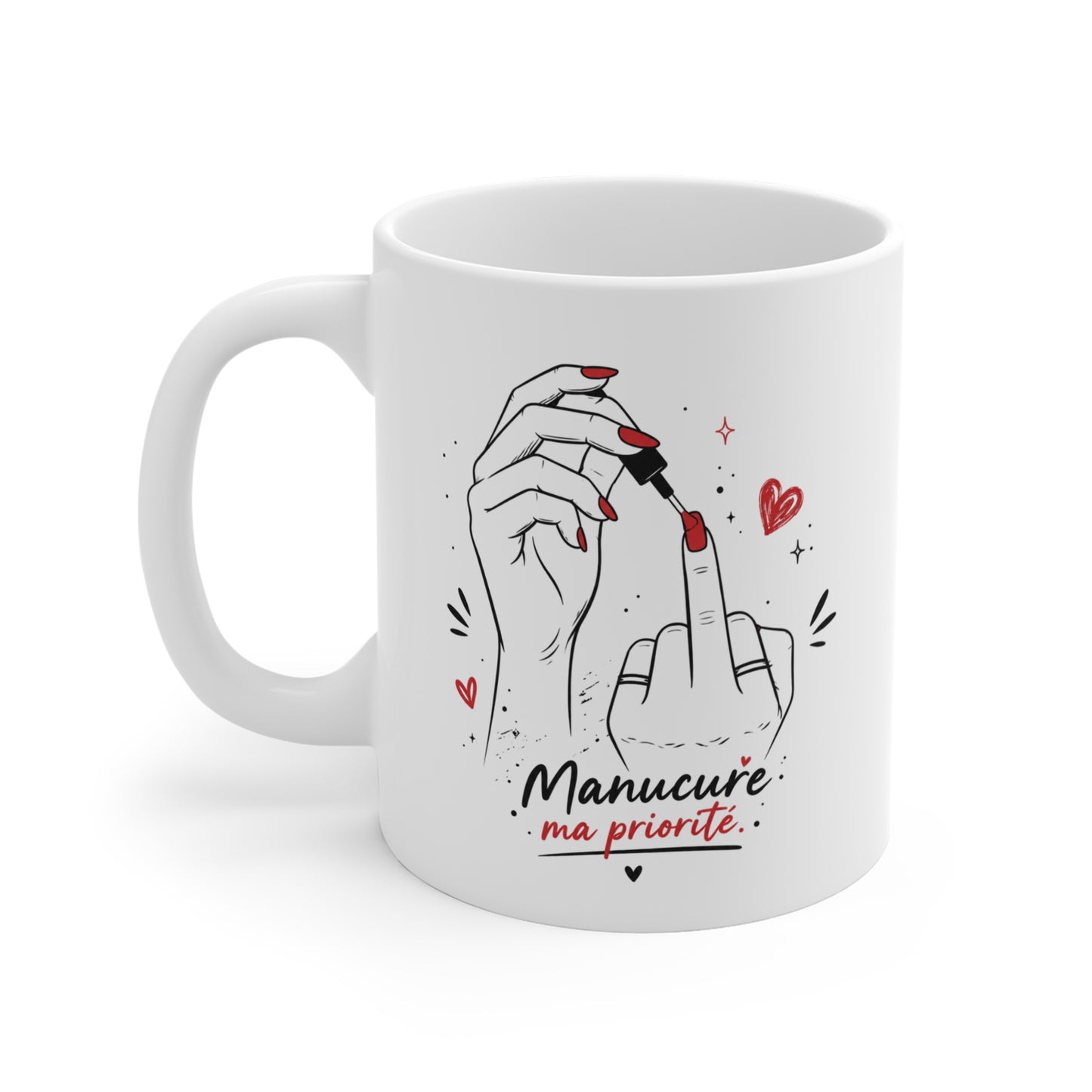Mug Manucure Femme – Ongles Nail Art Esthéticienne Prothésiste Ongulaire – Cadeau Original pour Passionnée de Beauté et Manucure 325 ml