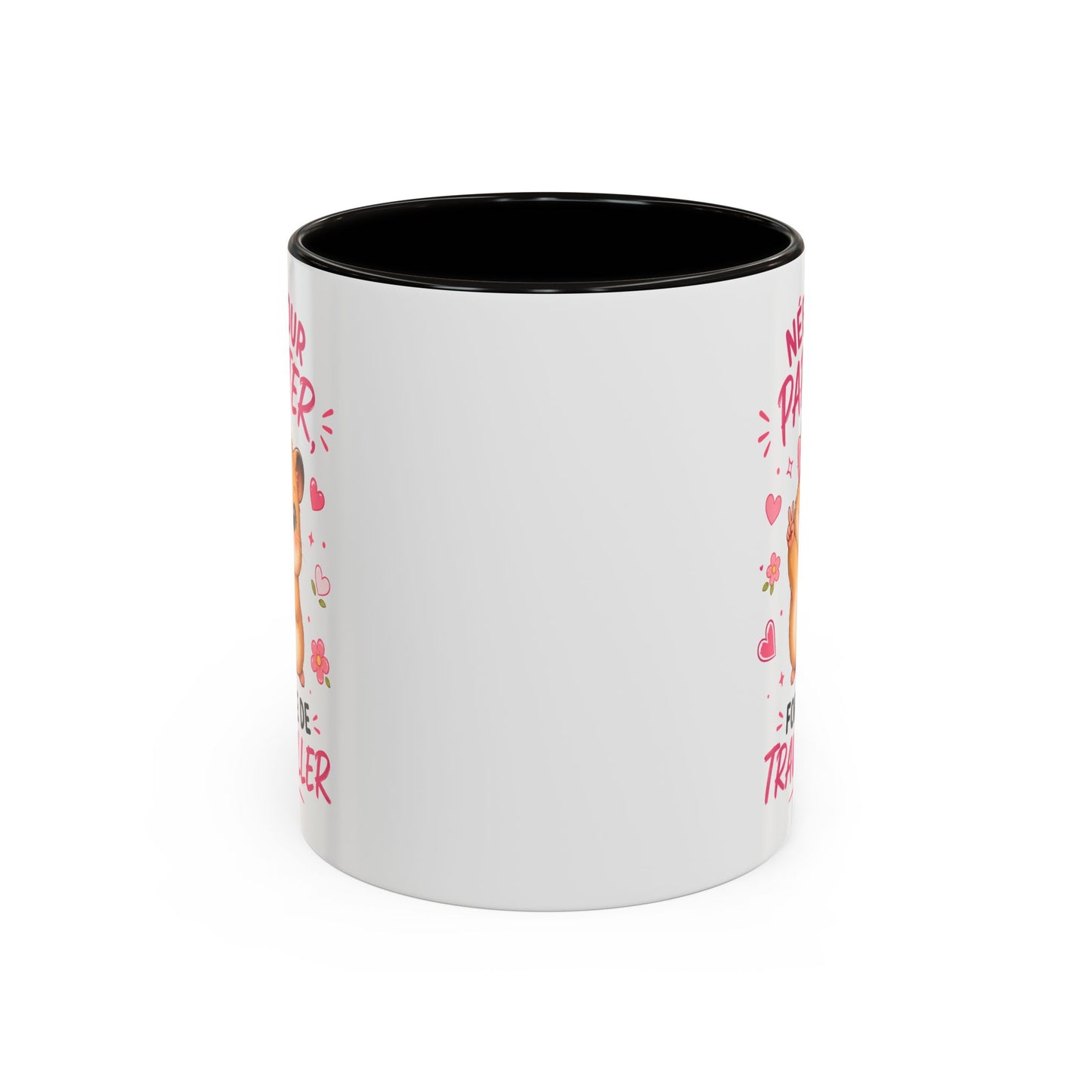 Tasse Née Pour Papoter Forcée de Travailler – Mug Humour Femme Hamster Mignon – Cadeau Collègue 325ml