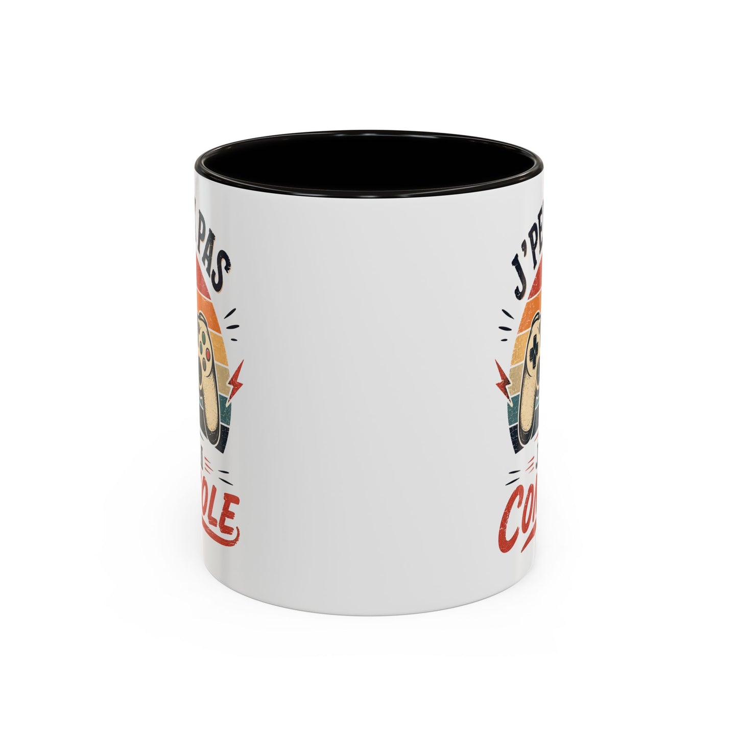 Tasse J’Peux Pas J’Ai Console – Mug Gamer Vintage Humoristique – Cadeau Gaming Homme Femme 325ml