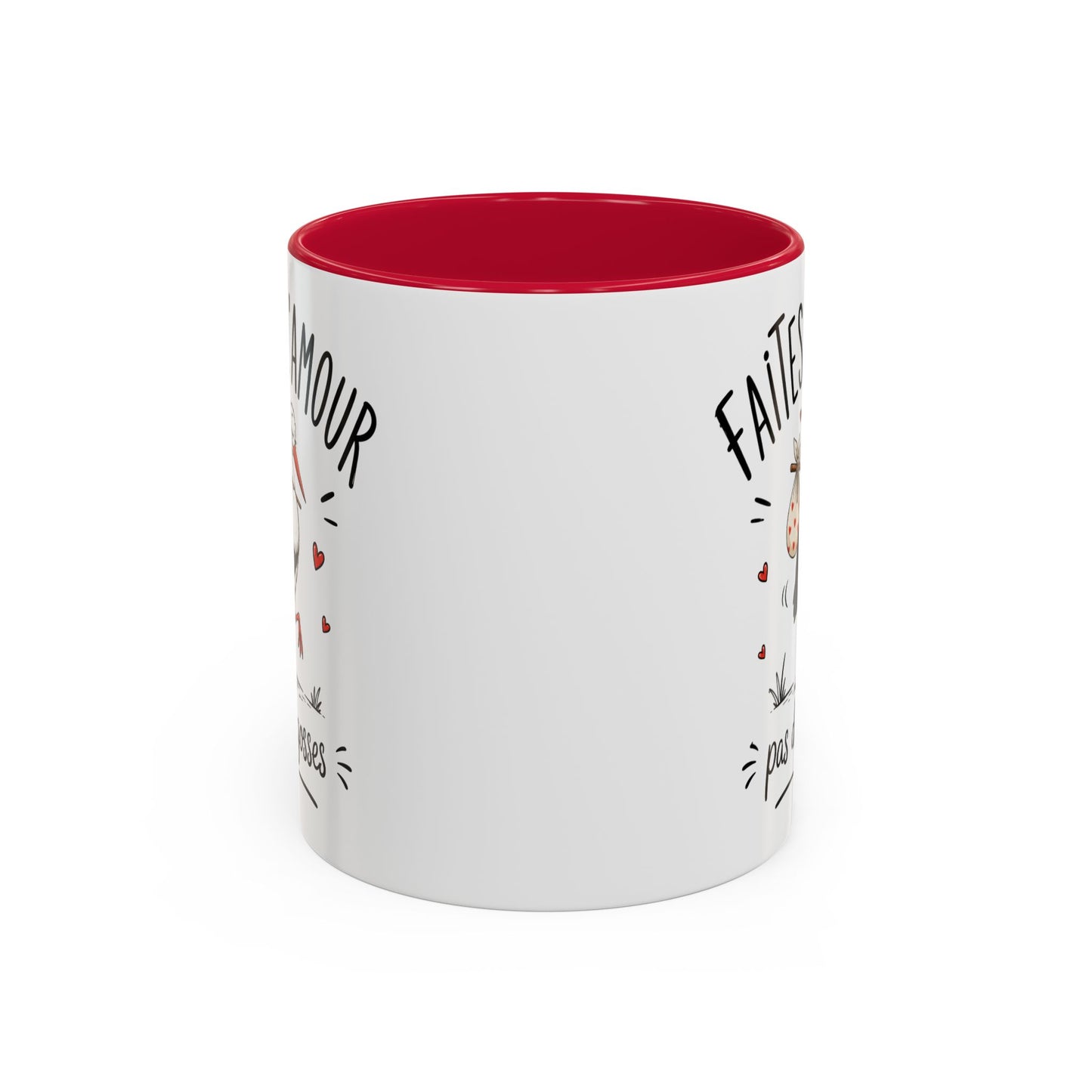 Tasse Faites L’Amour Pas Des Gosses – Mug Humour Cigogne et Bébé – Cadeau Drôle Adulte Homme Femme 325ml