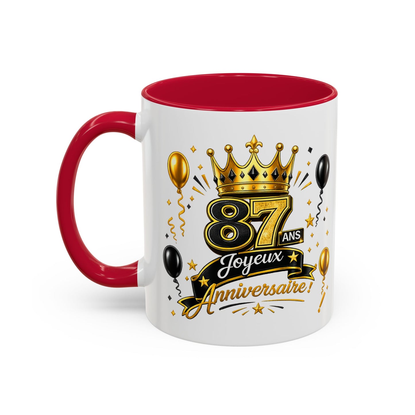 Mug Joyeux 87 Ans – Tasse Anniversaire 87 Ans – Cadeau Original pour Femme Homme – Idée Cadeau 87e Anniversaire
