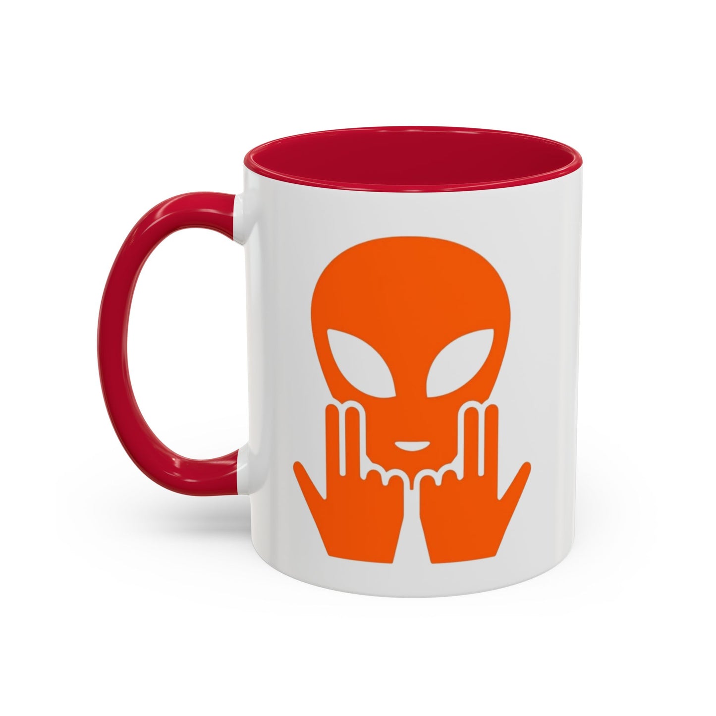 Mug Alien Signe JUL Orange OVNI Style Rap Français Cadeau Original et Fun  Noir Bleu Rouge