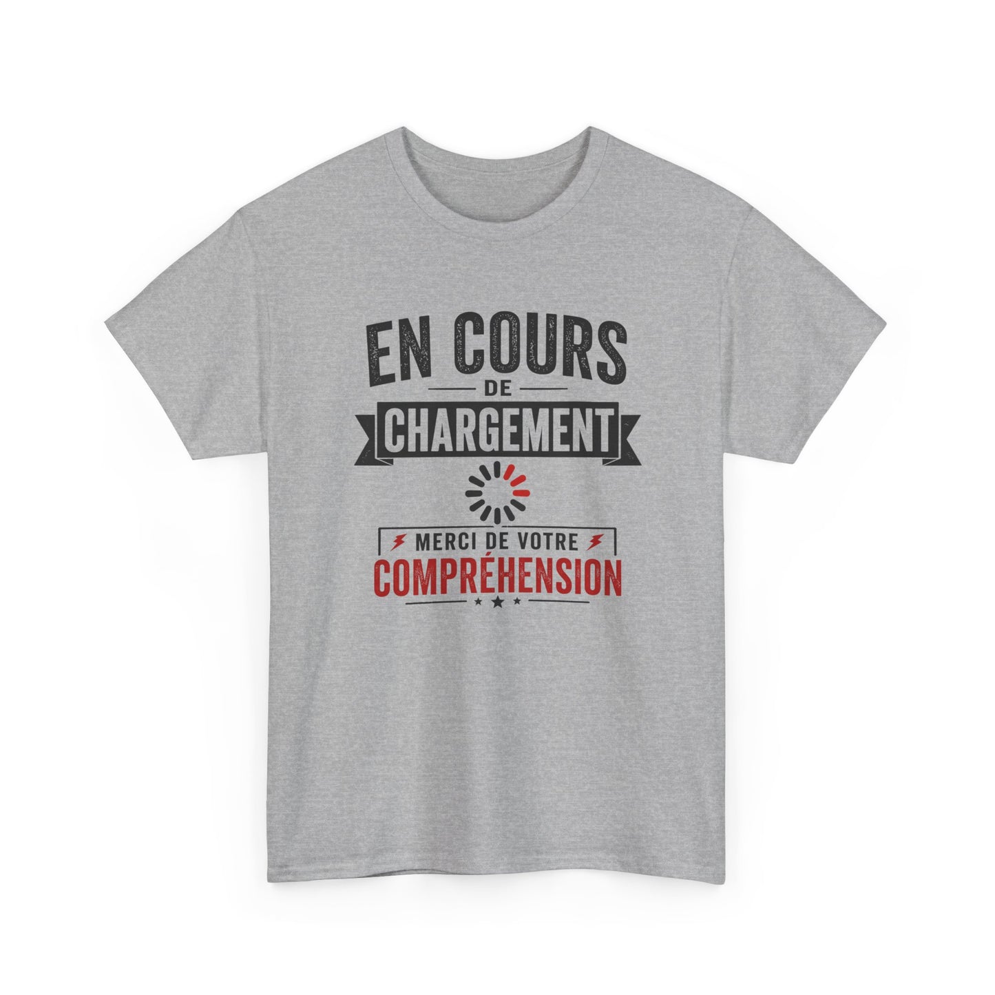 T-Shirt Humour En Cours de Chargement – Tee Shirt Drôle Bug Patience Geek Informatique Adulte Idée Cadeau