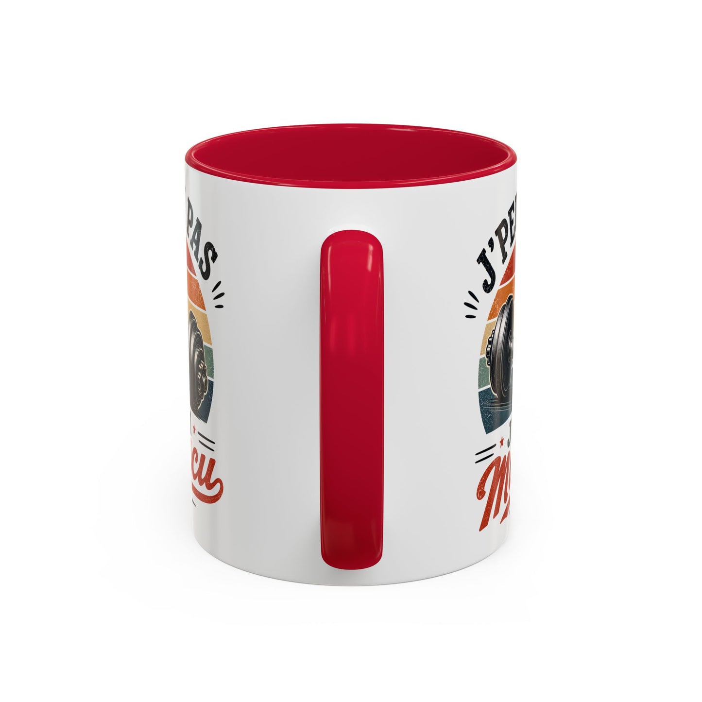 Tasse J’Peux Pas J’Ai Muscu – Mug Fitness Vintage Humoristique – Cadeau Musculation Homme Femme 325ml