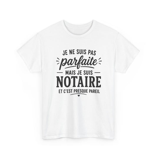Tee Shirt Femme Notaire Humour Métier Droit Justice Cadeau Professionnelle Juridique Étude Notariale Idée Cadeau