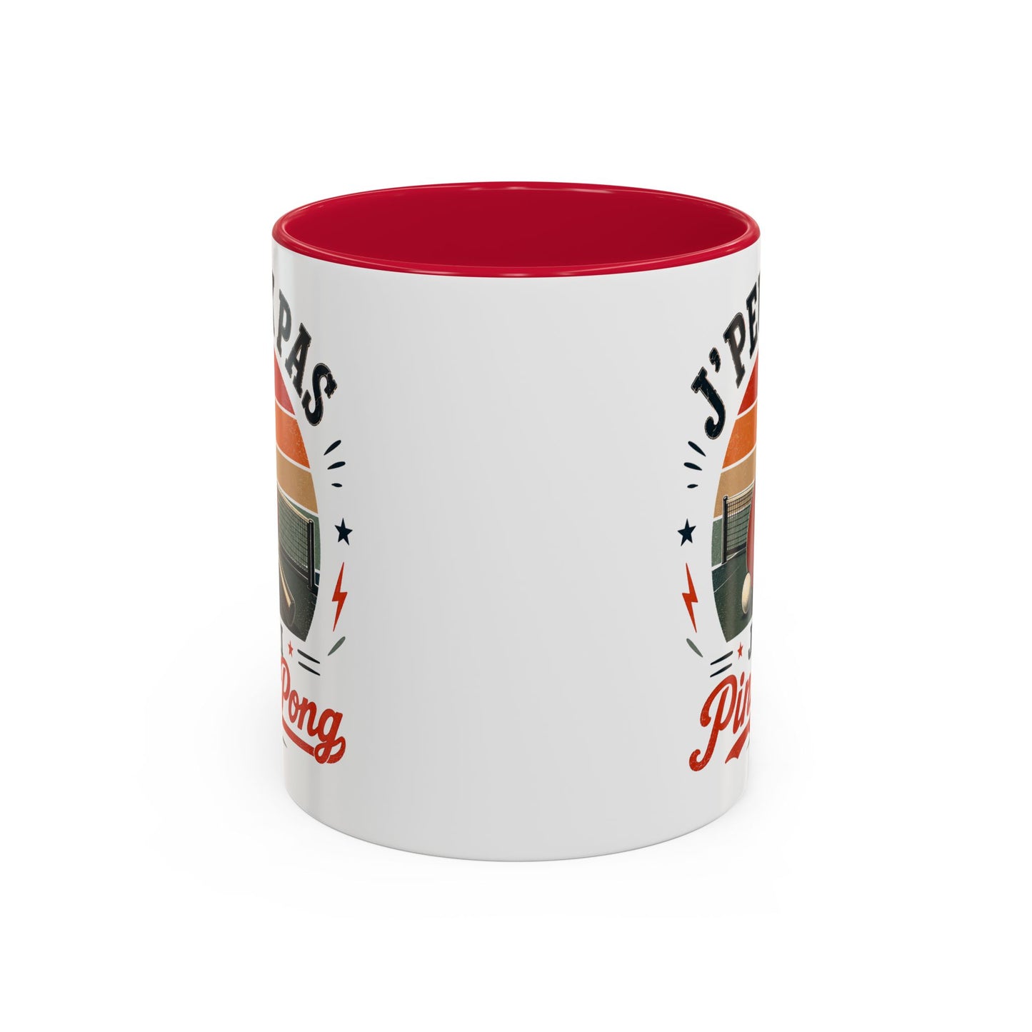 Tasse J’Peux Pas J’Ai Ping Pong – Mug Tennis de Table Vintage Humoristique – Cadeau Joueur Homme Femme 325ml