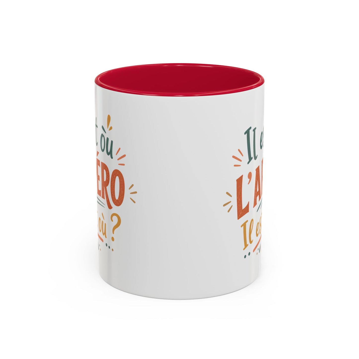 Mug Apéro Homme Humour – Tasse “Il est où l’Apéro ?” – Cadeau Original Soirée Amis Bière Vin 325ml