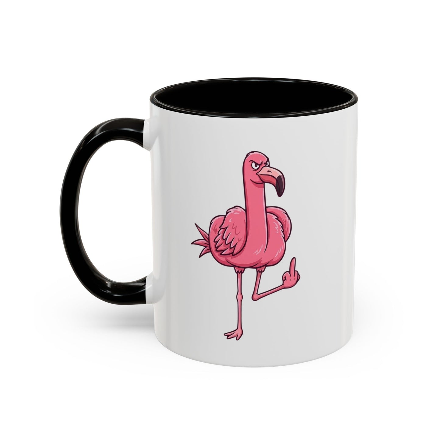 Tasse Flamant Rose Humoristique – Mug Flamant Insolent Doigt d’Honneur – Cadeau Drôle Adulte