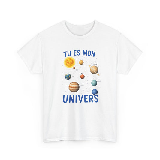 T-Shirt Astronomie Humour – Tu Es Mon Univers – Tee Shirt Couple Amour Homme Femme