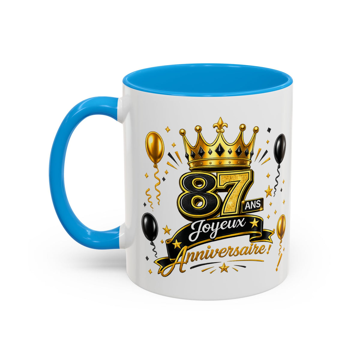 Mug Joyeux 87 Ans – Tasse Anniversaire 87 Ans – Cadeau Original pour Femme Homme – Idée Cadeau 87e Anniversaire