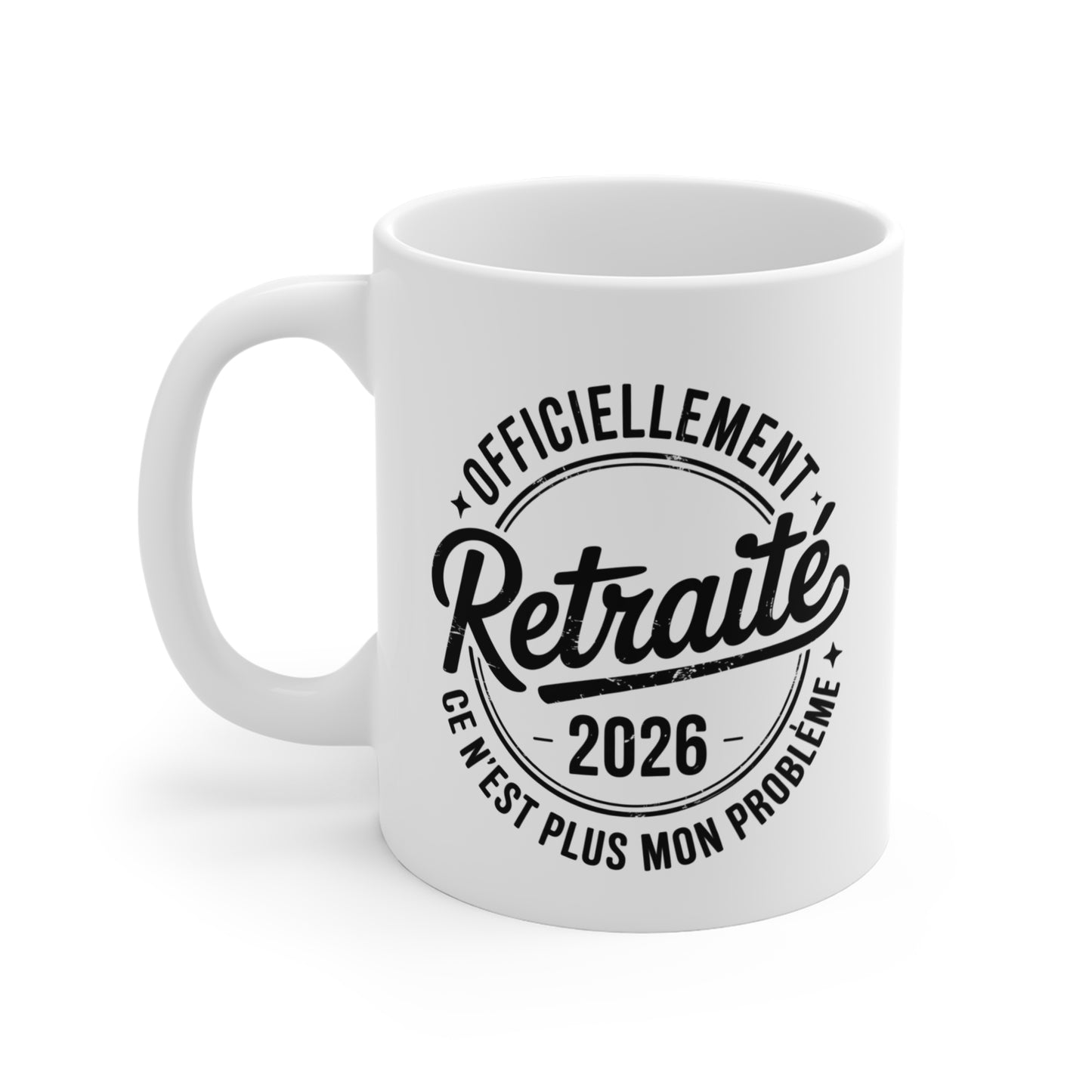 Tasse Retraite Homme 2026 – Officiellement Retraité Ce N’est Plus Mon Problème – Mug Humour Cadeau