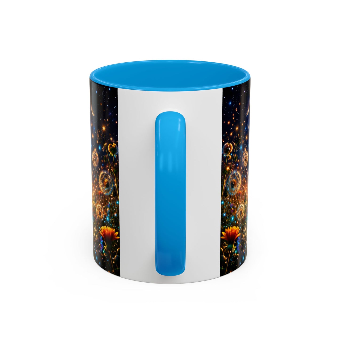 Tasse Pissenlit Féérique – Mug Fleur Cosmique et Étoiles – Cadeau Nature Bohème 325ml